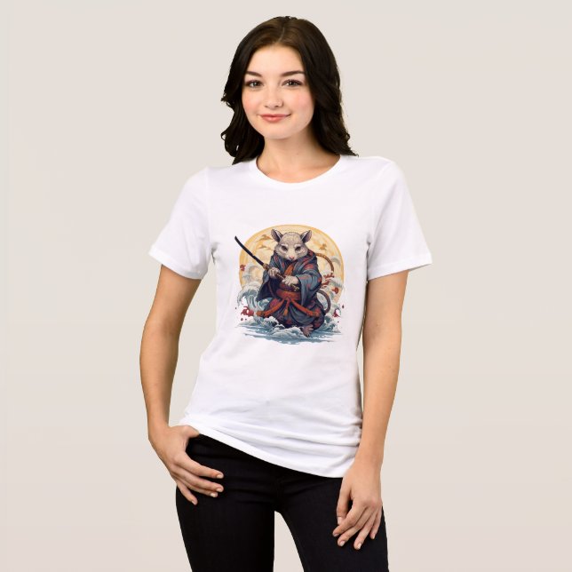 Samurai-Ratte Damen T-Shirts (Vorderseite voll)