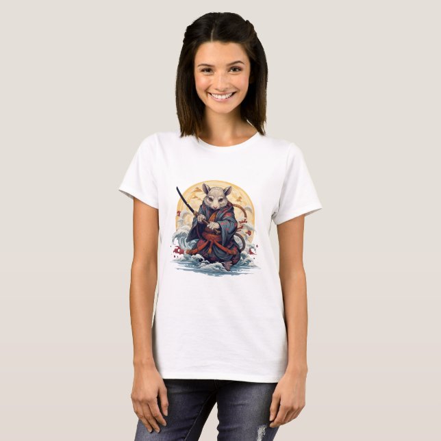Samurai-Ratte Damen T-Shirts (Vorne ganz)