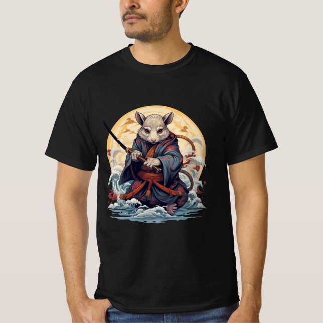 Samurai-Ratte Herren T-Shirts (Vorderseite)