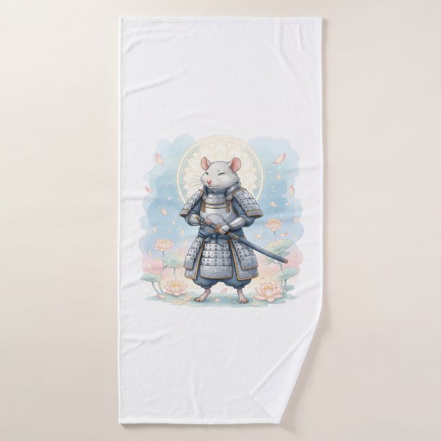 Samurai-Ratten-Krieger Badehandtuch (Badehandtuch)