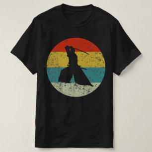 SAMURAI Retro Vintage Silhouette 70er T-Shirt