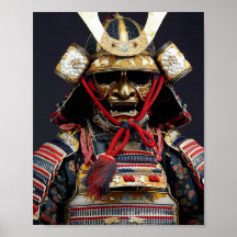 Samurai Rüstungskunstposter Wand Kunstkartendruck