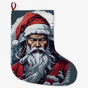 Samurai Santa Claus Großer Weihnachtsstrumpf