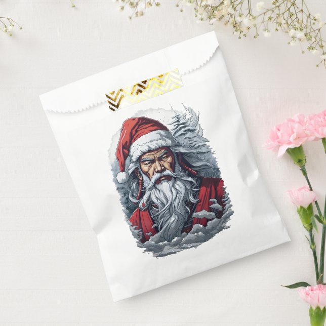 Samurai Santa Warrior Weihnachtsgeschenk Geschenktütchen (Versiegelt)