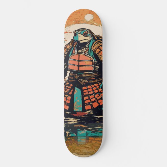 Samurai-Schildkröte Skateboard (Vorderseite)