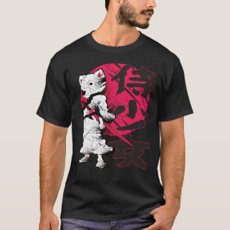 Samurai Shiba Inu Hund japanische Anime Krieger Ku T-Shirt