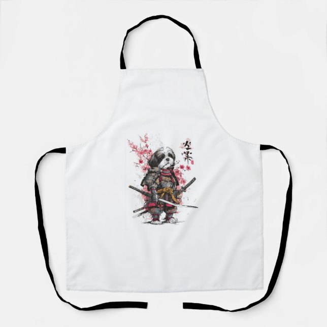 Samurai Shih Tzu � Epischer Kriegerhund Schürze (Vorderseite)