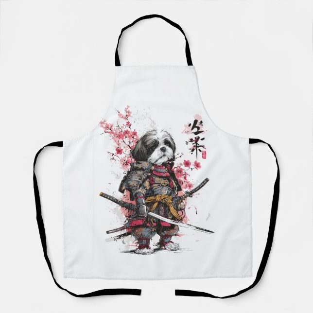 Samurai Shih Tzu � Epischer Kriegerhund Schürze (Vorderseite)