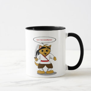 Samurai-Sicherheits-Katzen-Tasse Tasse