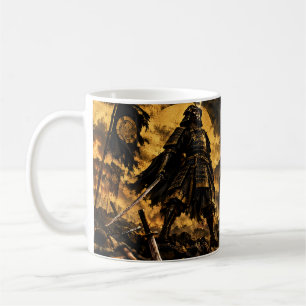 Samurai-Sieg (勝) – Golden Schlachtfeld Japan  Kaffeetasse