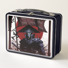 Samurai Skull Metall Brotdose