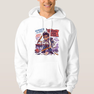 Samurai Student zurück zur Schule Hoodie