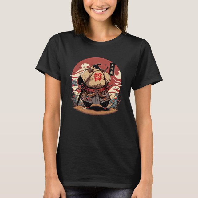 Samurai Sumo Japan suns Rikish Bushido Wrestler T-Shirt (Vorderseite)