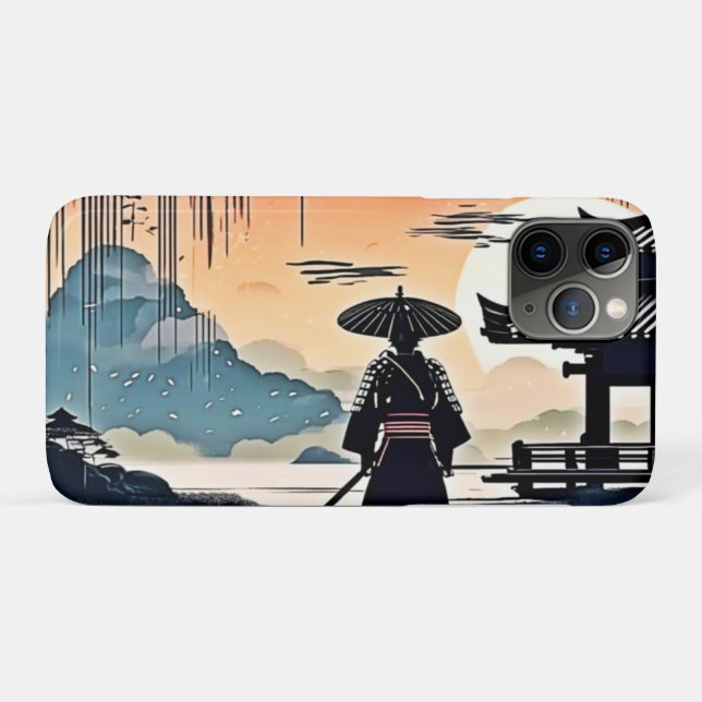 Samurai Sunset: Reflektive Reise Case-Mate iPhone Hülle (Rückseite (Horizontal))