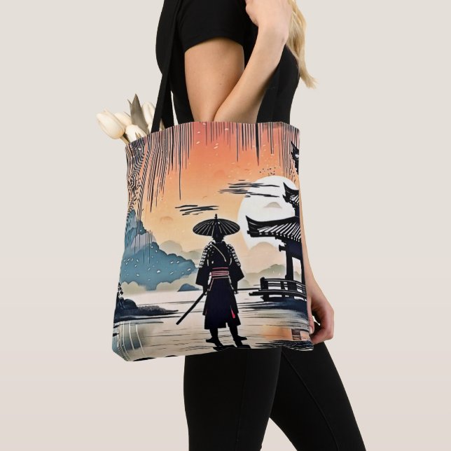 Samurai Sunset: Reflektive Reise Tasche (Von Nahem)