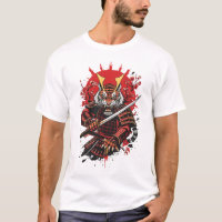 Samurai-Tiger-Krieger, kühne Vektorkunst