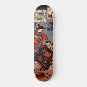 Samurai und Demon Skateboard