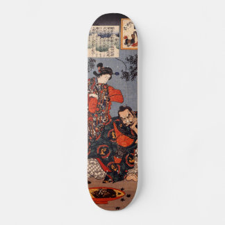 Samurai und Demon Skateboard