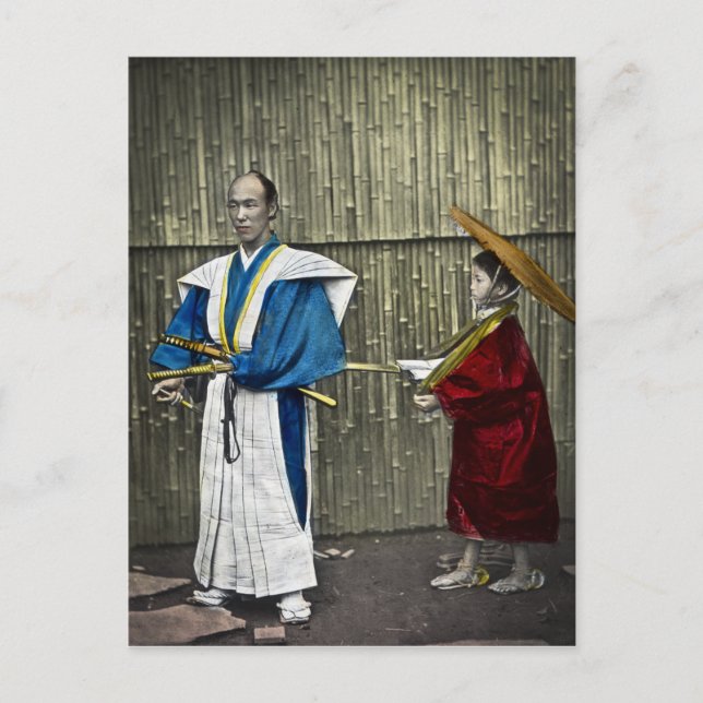 Samurai und Servant Postkarte (Vorderseite)