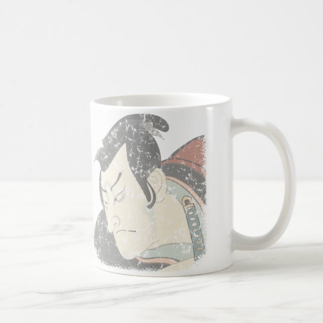 Samurai verblasst kaffeetasse (Rechts)
