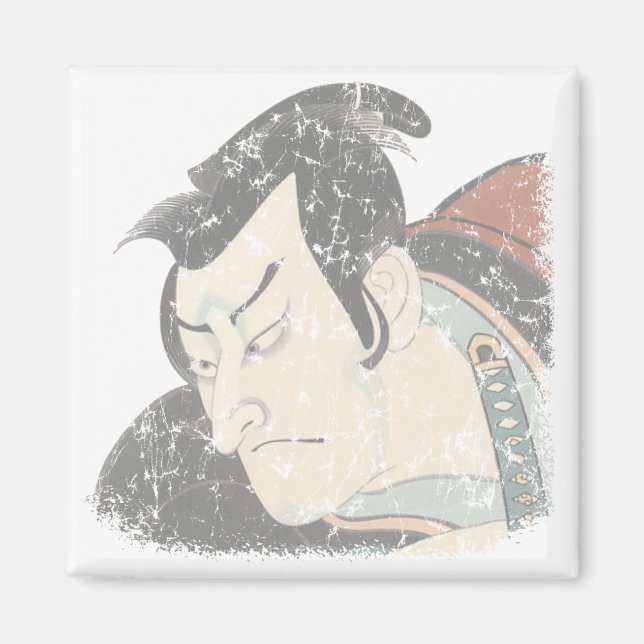 Samurai verblasst magnet (Vorne)