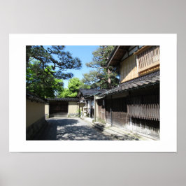 Samurai-Viertel Nagamachi: Kanazawa, Japan Poster