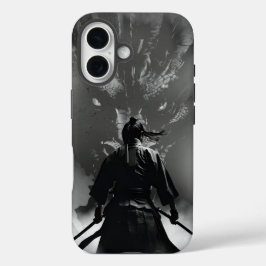 Samurai vs. Dragon - Epic Warrior Fantasy Design iPhone 16 Hülle
