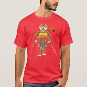 Samurai Warrior Anime Manga Lovers Tiger Safari T-Shirt