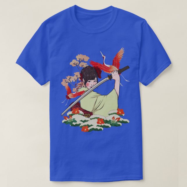 Samurai Warrior Bushido Code Japanischer Mädchensc T-Shirt (Design vorne)