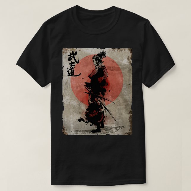Samurai Warrior Bushido T-Shirt (Design vorne)