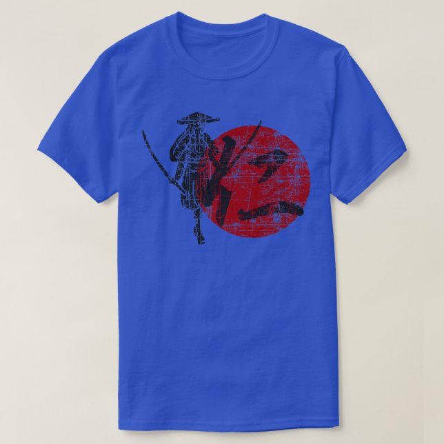 Samurai Warrior Code Bushido Japanese Characters J T-Shirt (Design vorne)