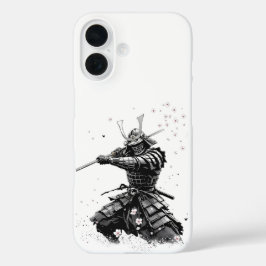 Samurai Warrior in Action Japanese Art Ceramic iPhone 16 Hülle