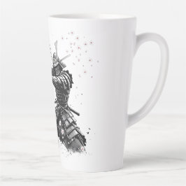 Samurai Warrior in Action Japanese Art Ceramic Milchtasse