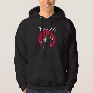 Samurai Warrior in der roten Sonne - Japanischer B Hoodie