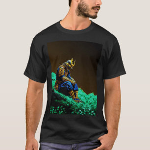 Samurai Warrior in Golden Armor Epic japanische Ku T-Shirt
