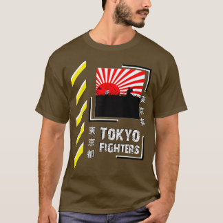 Samurai Warrior Japan Tokyo Kämpfer Stil eng T-Shirt