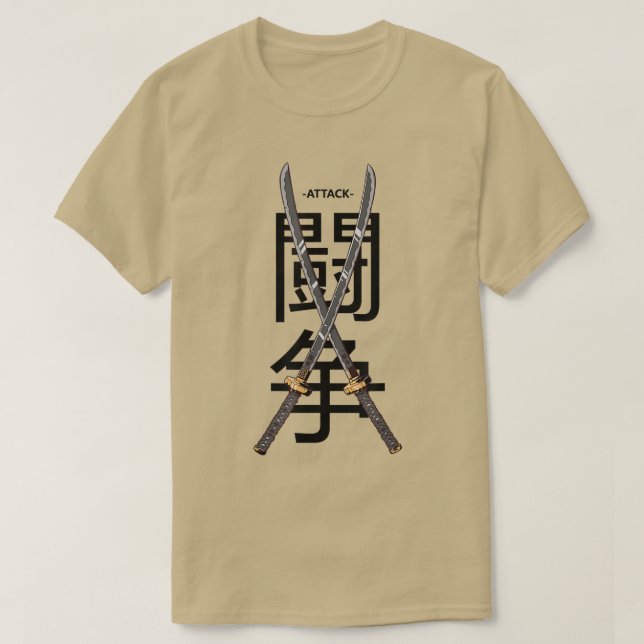 Samurai Warrior japanische Kultur Japan Ninja Schw T-Shirt (Design vorne)