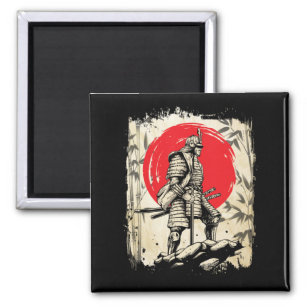 Samurai Warrior Japanischer Hero Japan Schwertsmän Magnet