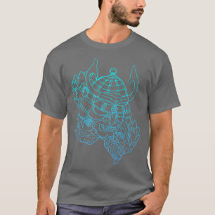 Samurai Warrior Mask, Hannya Oni Maske Japan Anime T-Shirt