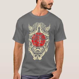 Samurai Warrior Mask Japan Japanische Kunst (2) T-Shirt