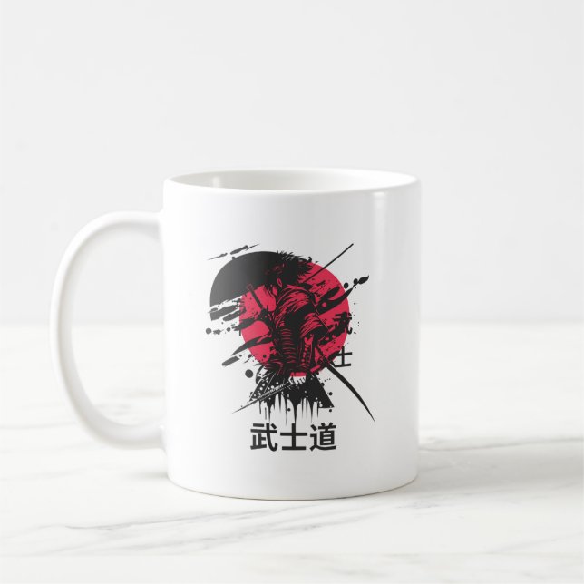 Samurai Warrior Mug – Bushido Code Design (Gauche)