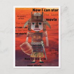 Samurai Warrior Postkarte