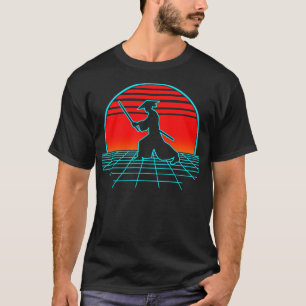 Samurai Warrior Retro Vintag 80er Bushido Lover T-Shirt