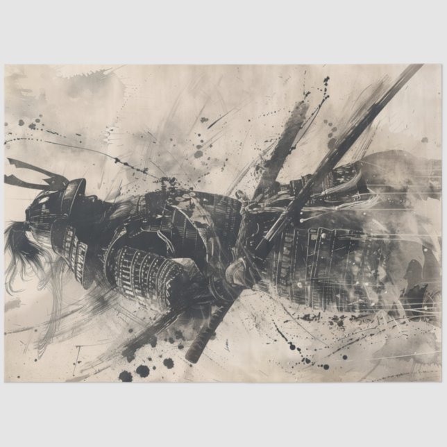 Samurai Warrior Seidenpapier (Vorderseite)