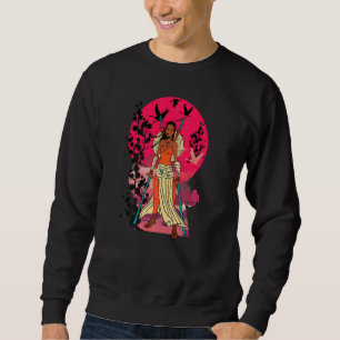 Samurai Warriors Japanisch Mode Japan Afro Afrika Sweatshirt