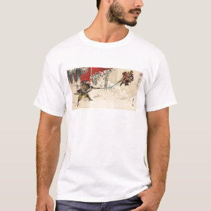 Samuraikampf im Schnee circa 1890 T-Shirt