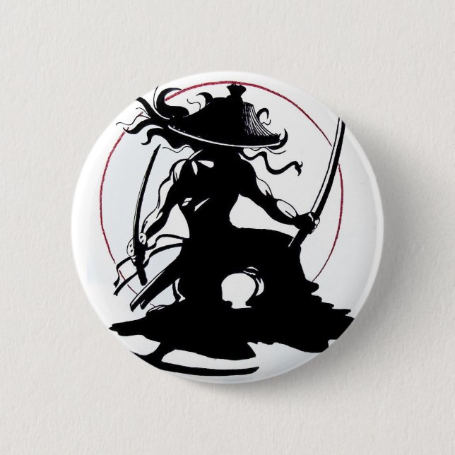 Samuraiknopf Button (Vorderseite)