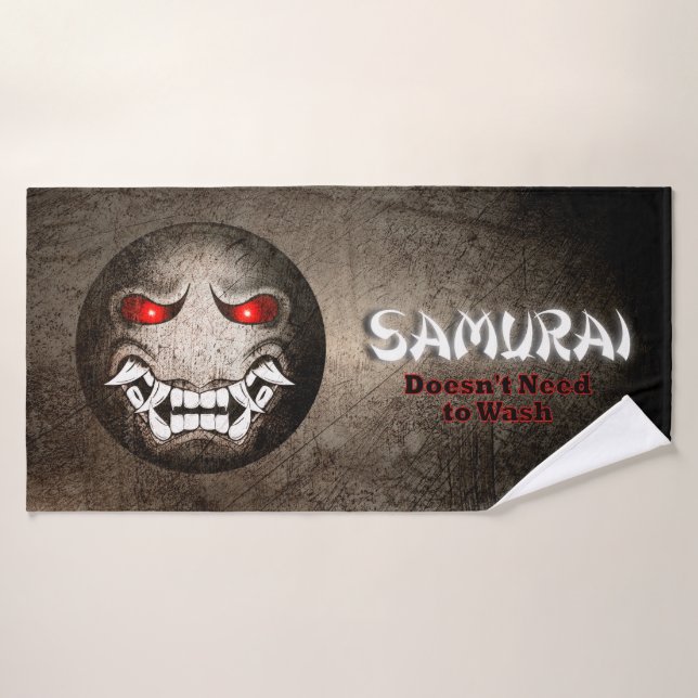 Samuraimoji Vintage Badehandtuch (Badehandtuch)
