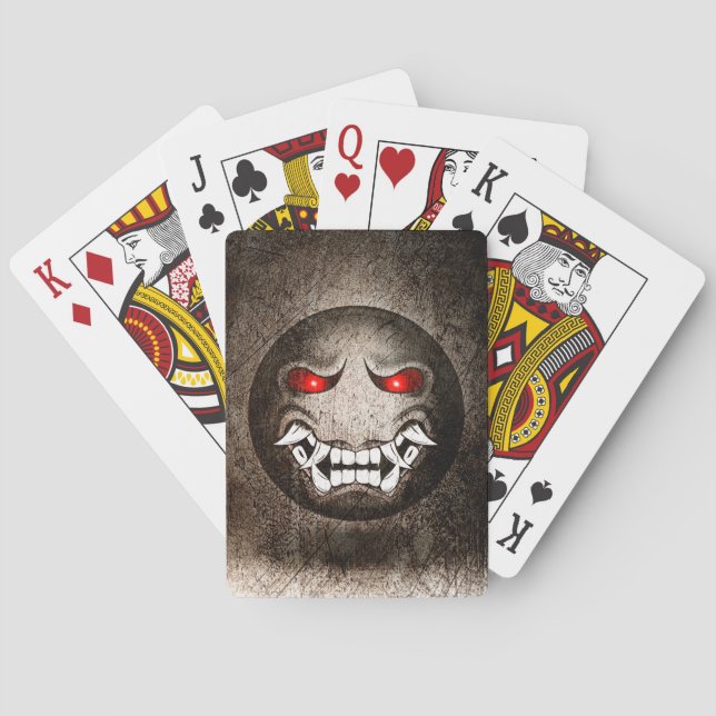 Samuraimoji-Vintage-Kartenspiel Spielkarten (Rückseite)