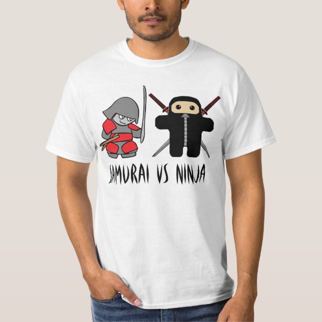Samurais gegen Ninja T-Shirt (Vorderseite)